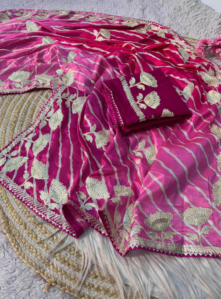 Vinayak traditional lehriya Bulk saree suppliers in kolkata