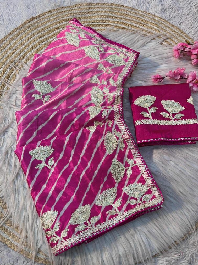 Vinayak traditional lehriya Bulk saree suppliers in kolkata