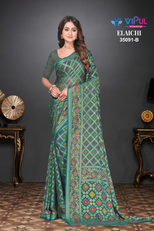 Vipul Elaichi 35091 A To D Hyderabad wholesale saree market