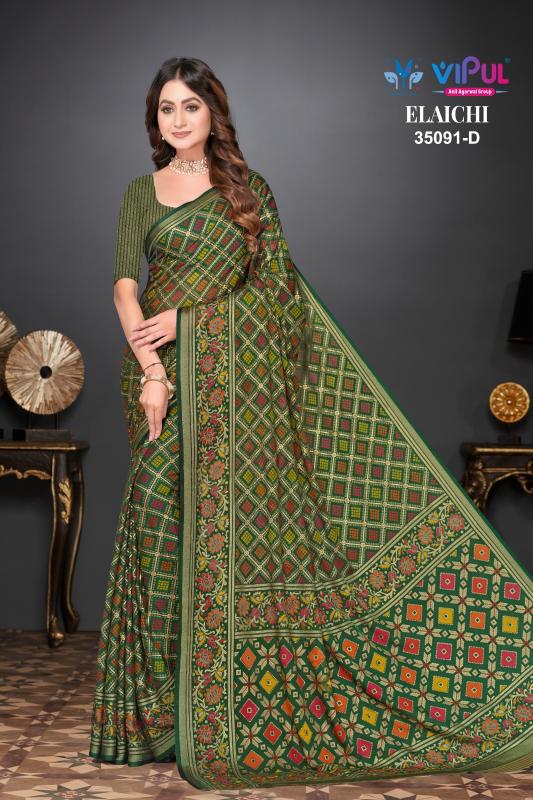 Vipul Elaichi 35091 A To D Hyderabad wholesale saree market