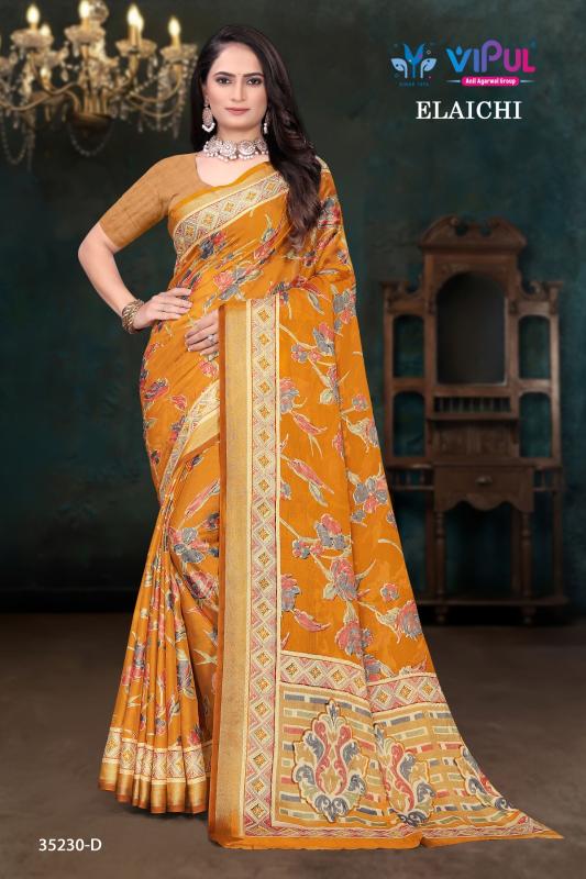 Vipul Elaichi 35230 A To D Wholesale Saree suppliers in Mumbai