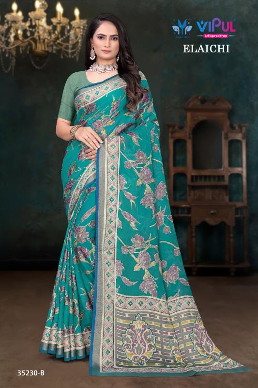 Vipul Elaichi 35230 A To D Wholesale Saree suppliers in Mumbai