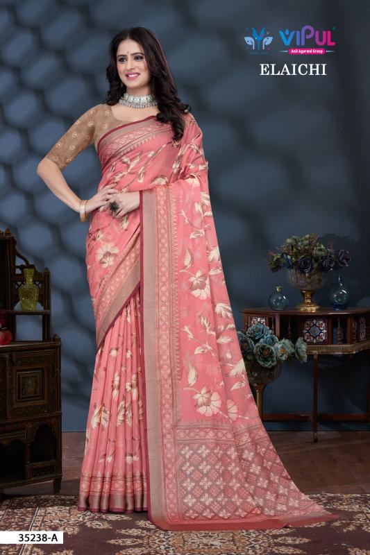 Vipul Elaichi 35238 A To D Saree wholesale market in Mumbai
