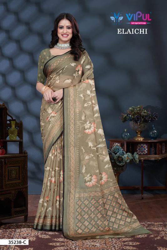 Vipul Elaichi 35238 A To D Saree wholesale market in Mumbai