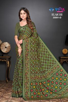 Vipul elaichi d.no 35091 Wholesale saree suppliers in Mumbai