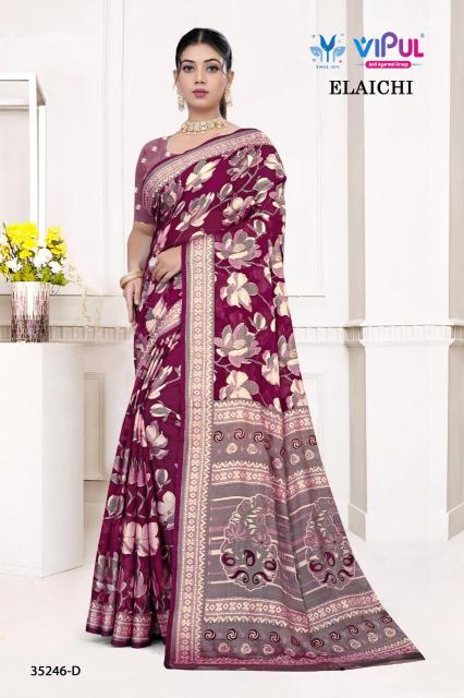 Vipul elaichi d.no 35246 Sarees online Surat
