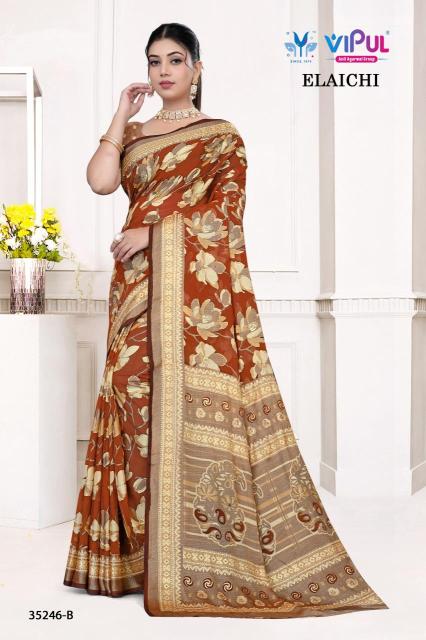 Vipul elaichi d.no 35246 Sarees online Surat