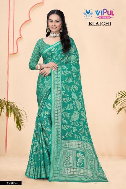 Vipul elaichi d.no 35285 Buy Sarees online in Surat