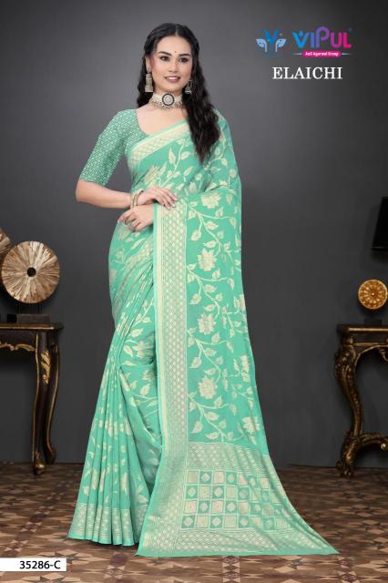 Vipul elaichi d.no 35286 Online Saree shopping in Surat
