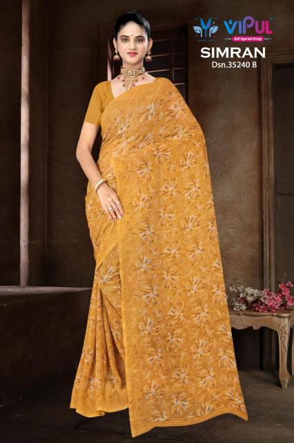Vipul simran d.no 35240  Mumbai saree wholesale online