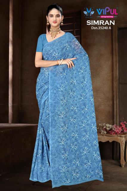 Vipul simran d.no 35240  Mumbai saree wholesale online