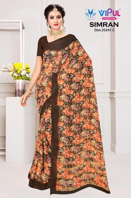 Vipul simran d.no 35241 Saree manufacturers in Mumbai