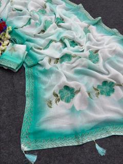 Akshara brush‑painted Wholesale saree online shopping