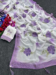 Akshara brush‑painted Wholesale saree online shopping