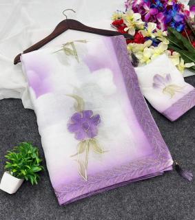 Akshara brush‑painted Wholesale saree online shopping