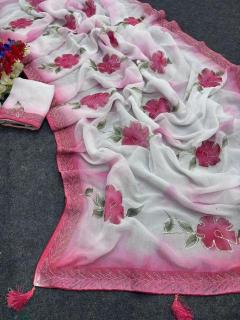 Akshara brush‑painted Wholesale saree online shopping