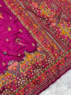 Akshara rajwadi pashmina Saree manufacturers in India
