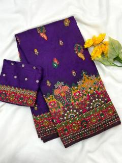 Akshara rajwadi pashmina Saree manufacturers in India