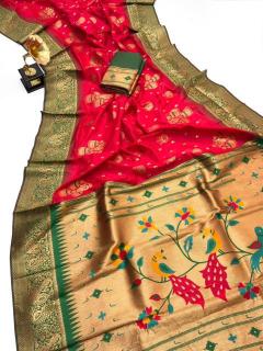 Akshara soft paithani silk Indian sarees wholesale