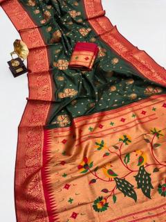 Akshara soft paithani silk Indian sarees wholesale