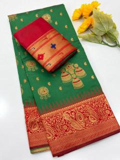 Akshara soft paithani silk Indian sarees wholesale