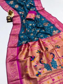 Akshara soft paithani silk Indian sarees wholesale