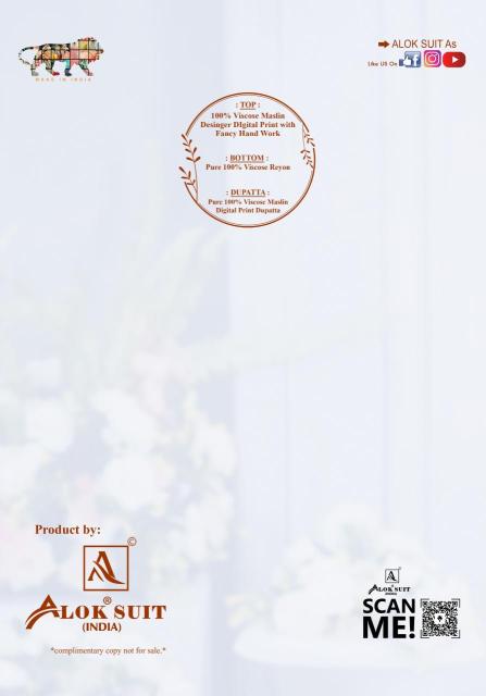 Alok suit black biba 5 Dress materials manufacturer