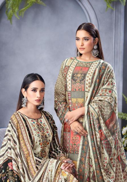 Alok suit black biba 5 Dress materials manufacturer