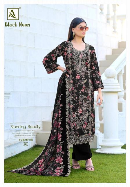 Alok suit black moon Affordable dress materials in Kolkata