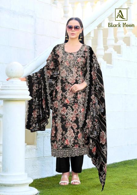 Alok suit black moon Affordable dress materials in Kolkata