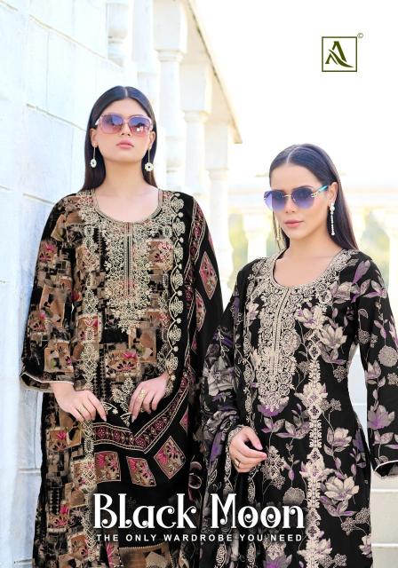 Alok suit black moon Affordable dress materials in Kolkata