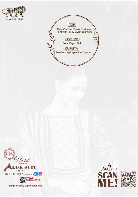 Alok suit mahroosh-3 Wholesale dress materials in Pune