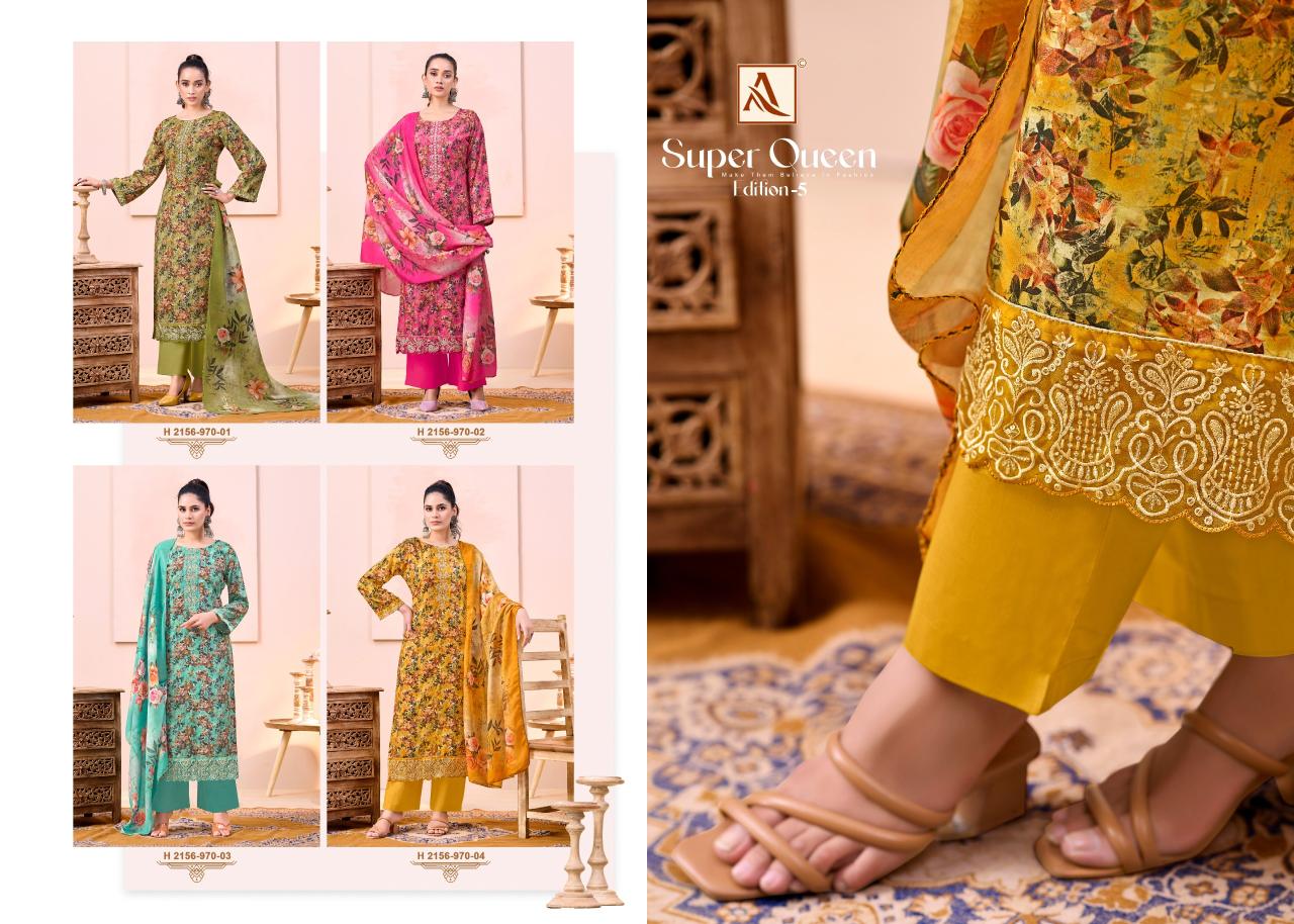 Alok Super Queen Edition 5  Dress material wholesale market