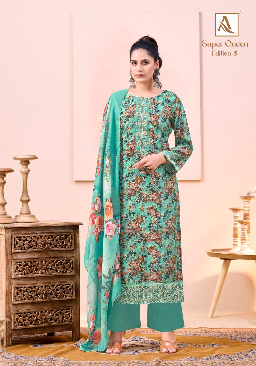 Alok Super Queen Edition 5  Dress material wholesale market