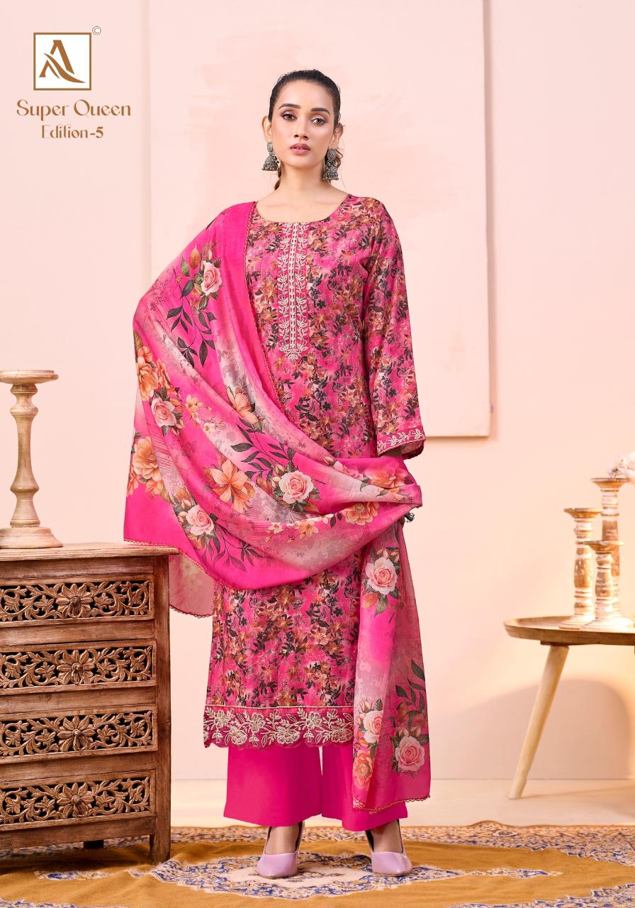 Alok Super Queen Edition 5  Dress material wholesale market