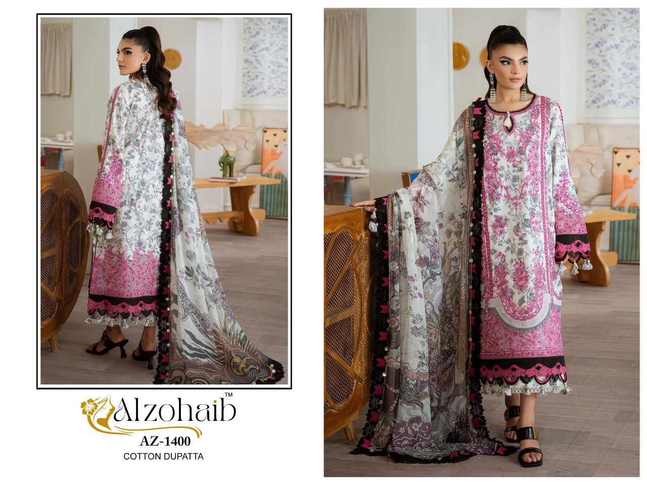 Alzohaib Riwayat Vol 2 Chiffon Dupatta Affordable Salwar Kameez wholesale