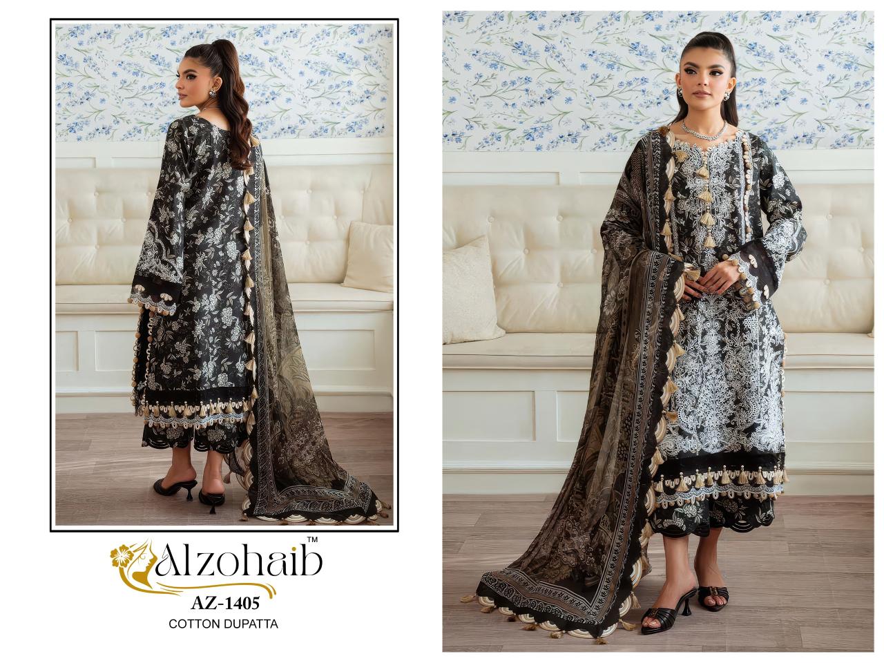 Alzohaib Riwayat Vol 2 Chiffon Dupatta Affordable Salwar Kameez wholesale