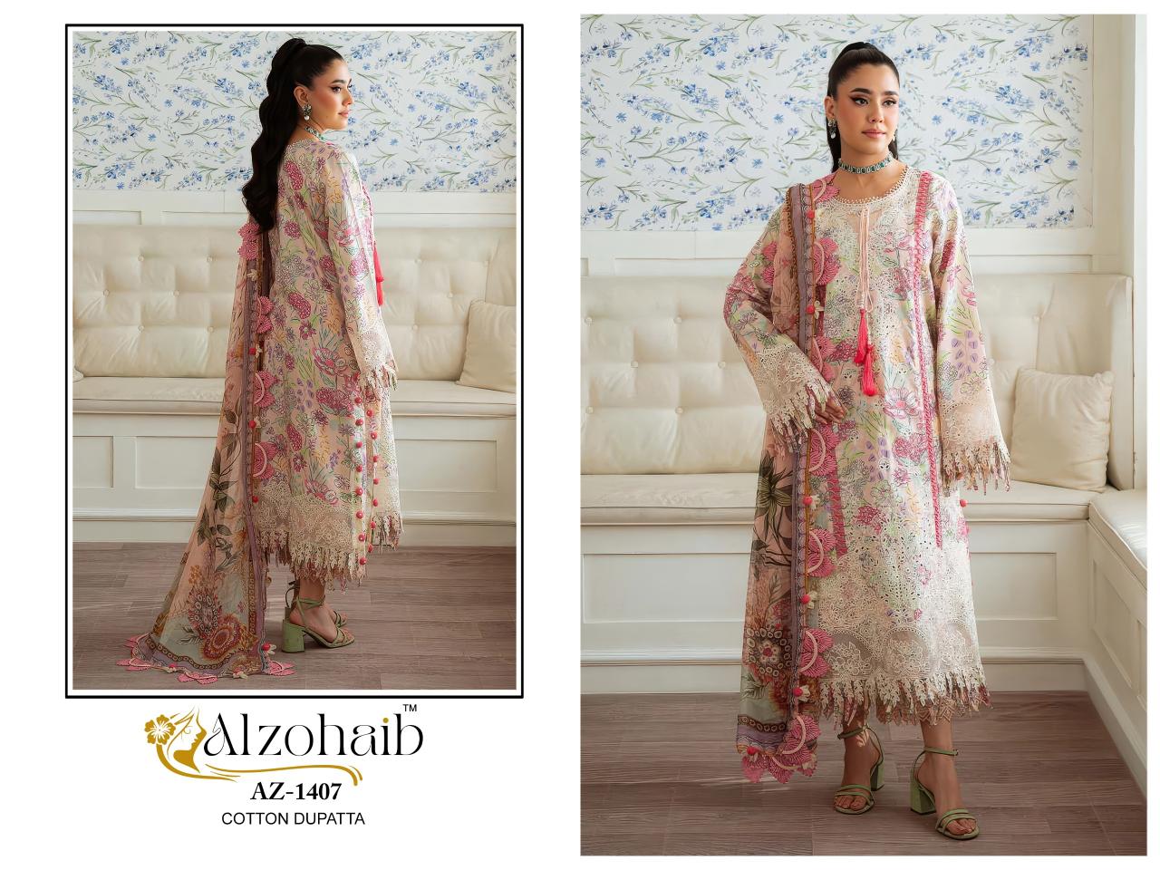 Alzohaib Riwayat Vol 2 Chiffon Dupatta Affordable Salwar Kameez wholesale