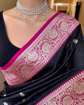 Anupama black speical Indian saree manufacturers