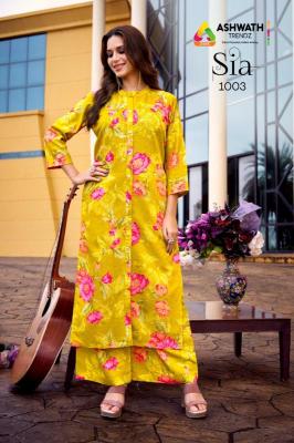 Ashwath sia printed coord set  Branded kurtis distributors in Delhi