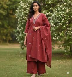 Ballika 3pcs v neck flavido Kurti dealer in Mumbai