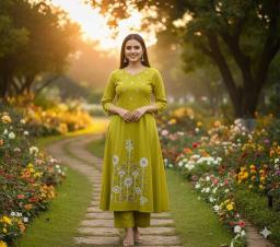 Ballika A line cotton fiona Kurti manufacturer in Mumbai