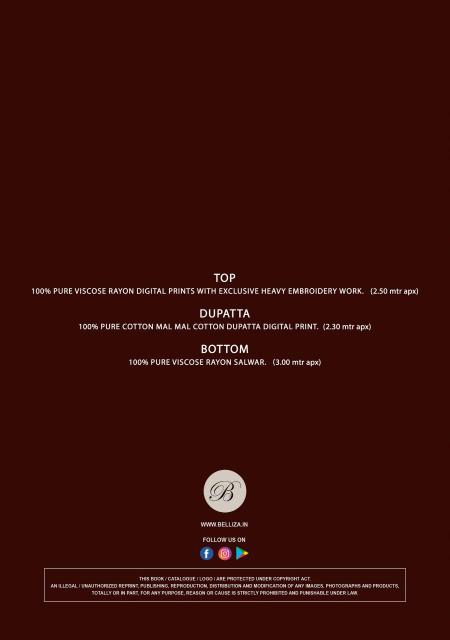 Belliza riwayat vol 15 Dress materials exporters in ahmedabad