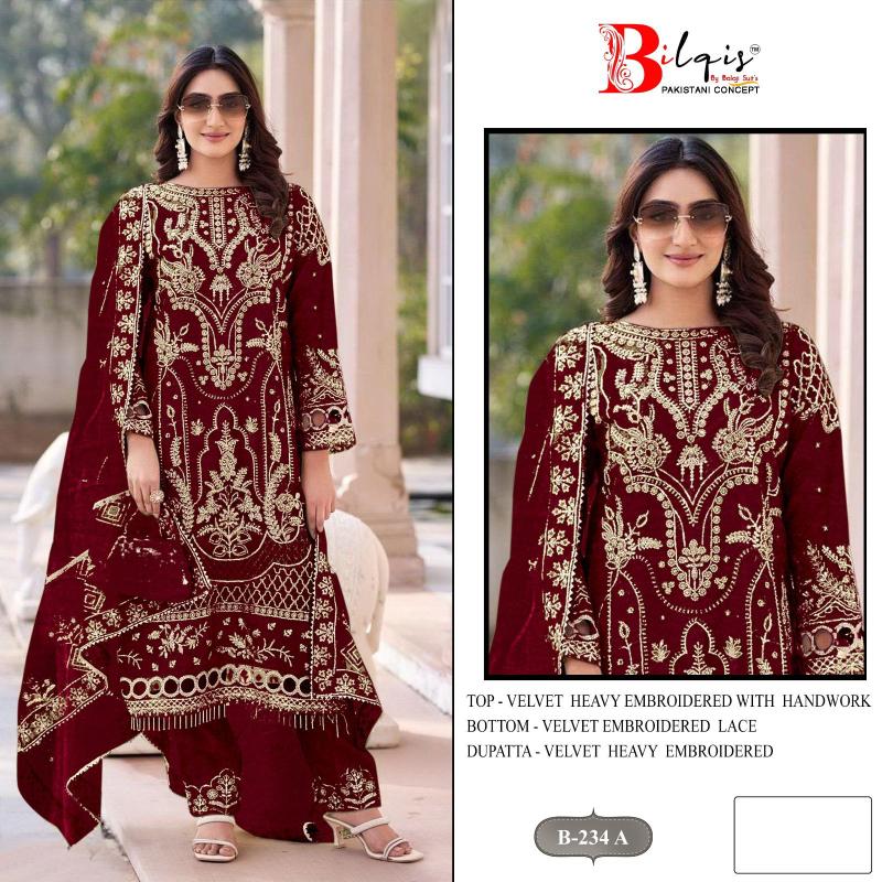 Bilqis B 234 A To D Salwar Kameez wholesale market in Bangalore