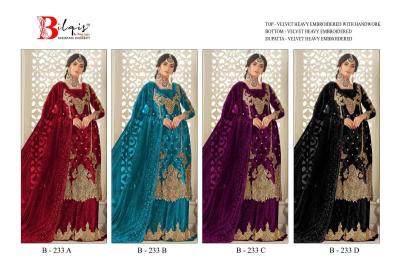 BilqisTM d.no B-233 A TO D Salwar suit wholesale market in Delhi