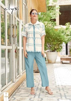 Clysi blizz cotton cord set Surat Kurti market