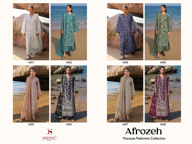 Deepsy afrozeh viscous pashmina collection 25 Salwar Kameez Manufacturers in Kolkata