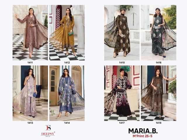 Deepsy maria B. mprint 25-5 Sawlar Kameez wholesale suppliers in Delhi
