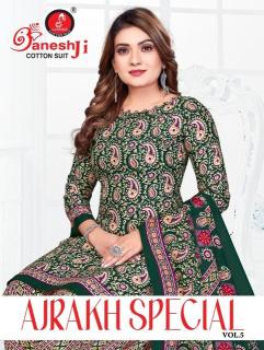 Ganeshji ajrakh special vol-5  Dress materials manufacturers in India