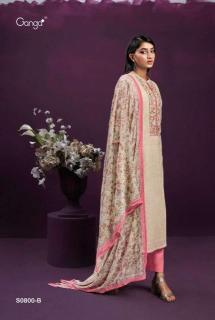 Ganga ailee 800 Indian Dress Material Wholesale Suppliers